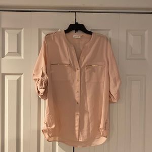 Calvin Klein Blouse XL Peach